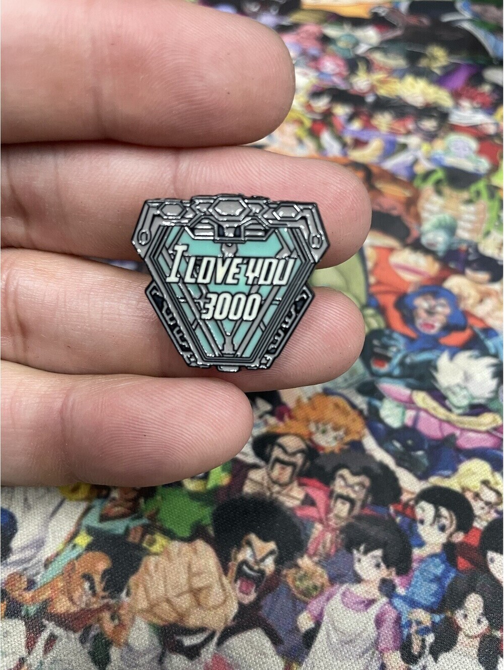 Iron Man Tony Stark I Love You 3000 Saying Enamel Metal Pin
